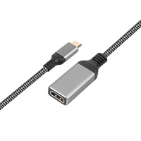Transmisión de vídeo 8K 60Hz hembra a hembra, repetidor Multimedia extensor 4K, adaptador negro y azul