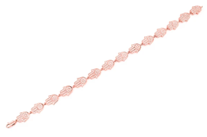 Nuevo diseñador de moda Diamond Hamsa para pulsera Glamorous Shiny 18K Gold Hip Hop Style Charm Jewelry con diamantes naturales - Product Image 5