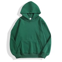 Sudadera con Capucha Extra Grande de Algodón 100% para Hombre, con Estampado en Relieve 3D, Estilo Casual Otoñal, Tejido Grueso de 320 GSM, Secado Rápido