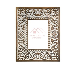 Miroir mural artisanal 2026, incrustation d'os sculpté à la main, art mural, décoration murale pour la maison - Product Image 1