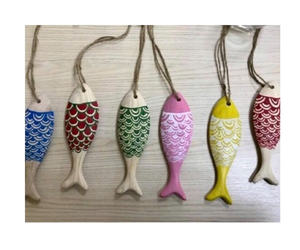 Estilo tradicional de pez de madera: artesanías de madera contrachapada tallada en forma de pez/juguete de pez de madera para niños - Product Image 2