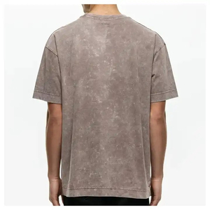 Top Trending Men's <b>Acid</b> Washed T-Shirt Best Quality 100% Cotton <b>Drop</b> Shoulder Oversized New Low MOQ - Product Image 6