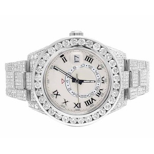 Fourniture directe en usine de montres de luxe avec clarté et diamants naturels montres en acier inoxydable pour hommes disponibles pour le prix d'exportation - Product Image 3