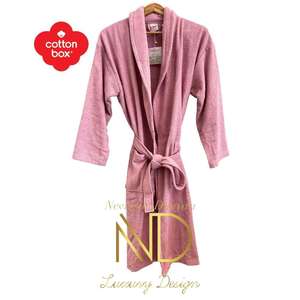 Peignoir en coton Dusty Rose Box Fournitures de toilette - Product Image 1
