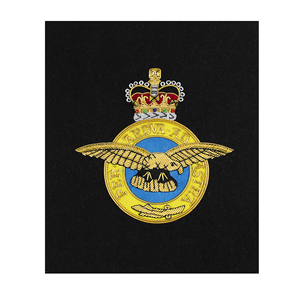 Custom Hand Embroidered Eco-Friendly RAF Blazer <b>Badge</b> Gold Bullion Handmade Patch Masonic Regalia Classical Style <b>Sew</b>-On - Product Image 1