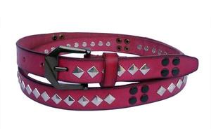 Ceinture en cuir de vache véritable décontractée faite à la main avec boucle en alliage, cuir pleine fleur tanné végétal, Inde, au meilleur prix - Product Image 6