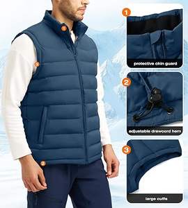 Venta Directa de Fábrica, Chaleco Acolchado Personalizado de Alta Calidad, Transpirable, con Cierre Completo, para Hombre, Ropa de Abrigo Informal de Invierno - Product Image 2