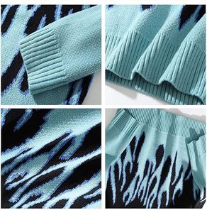 Vente en gros de pull-over jacquard unisexe avec logo personnalisé OEM/ODM pull-over à manches longues pulls en tricot de coton d'hiver pour hommes - Product Image 2