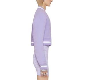 Chaqueta Varsity de Moda Personalizada de Alta Calidad 100% Lana, Chaqueta Corta Personalizada para Mujer, Chaqueta de Béisbol de Alta Calidad para Mujer - Product Image 3