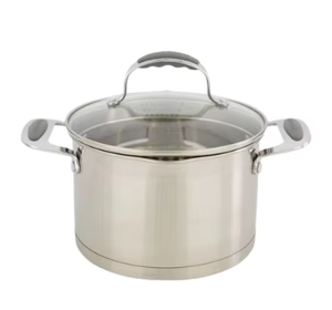 Casserole moderne en acier inoxydable MARVELOUS avec couvercle en verre Capacité de 1,9 L Compatible avec l'induction Écologique Passe au lave-vaisselle - Product Image 5