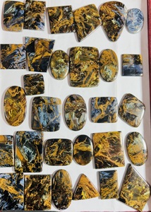 Cabochon de Pieterite naturelle de haute qualité, pierre précieuse en vrac, multi-feu, pour la fabrication de bijoux, prix de gros. - Product Image 3