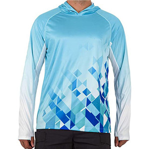 Nueva Camisa de Pesca de Manga Larga para Hombre, Transpirable, Resistente a las Arrugas, UPF50, Impermeable, de Secado Rápido, Sólida, para Verano, con Capucha - Product Image 3