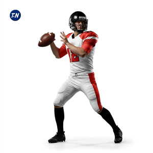 Conjunto de Uniforme de Fútbol Americano, Colores Personalizados, Nombre del Equipo Personalizado, Máxima Durabilidad, Patrón Impreso en 3D, 100% Poliéster Transpirable - Product Image 4