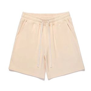 Pantalones Cortos Casuales Personalizados de Mezcla de Algodón con Cintura Elástica y Cordón, Múltiples Opciones de Color, Cómodos para Uso Diario - Product Image 3