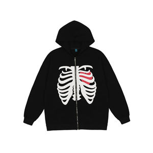 OEM <b>Cotton</b> Print Cut <b>Raw</b> Hem Edge Hoodie Patchwork Pant Men Tracksuit Heavyweight Stacked Flared Mens Two Pieces Jogger Sets - Product Image 1