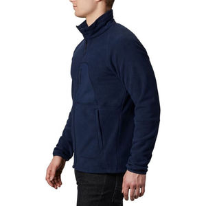 Vente en gros 100% polyester Veste d'hiver personnalisée en polaire à fermeture éclair complète pour hommes Veste à manches longues avec logo personnalisé pour hommes - Product Image 2