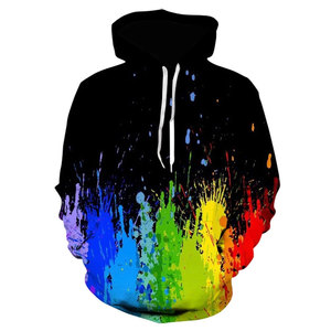 Sudaderas con Capucha Personalizadas para Hombre, Estilo Urbano, Manga Larga, Impresión Digital, Sudaderas Winter Tears, Algodón Básico Mezclado - Product Image 3