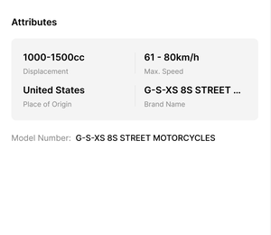 Vente rapide - NOUVELLES motos originales G-S-XS 8S STREET - Product Image 4