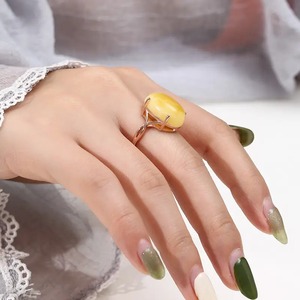 Bague semi-montée en argent sterling 925 véritable 10x14mm avec sertissage de griffes ovales vierges Bijoux faits main personnalisés Fournisseurs de gros - Product Image 3