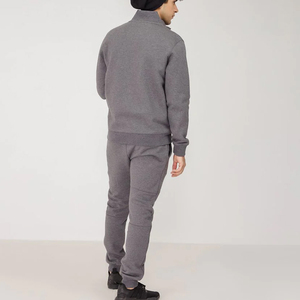 Ensemble de survêtements de sport d'hiver à motif uni et décontracté pour hommes Vente en gros de vêtements avec logo personnalisé Survêtement écologique pour hommes - Product Image 2