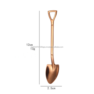 Juego de tenedor de cuchara de diseño en forma de pala pequeña Multicolor para pastel, té, café, postre de hielo, restaurante, Hotel, fiesta de comedor - Product Image 3