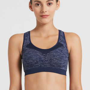 Soutien-gorge de sport à impact élevé pour femmes, évacuation de l'humidité, contrôle du rebond, entraînement, sans rembourrage, grande taille - Product Image 1