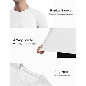 T-shirt de natation athlétique à séchage rapide, tissu anti-UV pour la protection contre les éruptions cutanées et les performances sportives aquatiques - Product Image 4