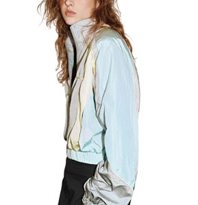 2025 vente en gros femmes coupe-vent veste pour une utilisation en extérieur avec conception imperméable poche à glissière coupe-vent style veste pour les femmes - Product Image 4
