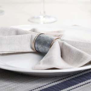 Anillo de Servilleta de Hierro de Diseño Único Estilo Rústico, Plateado, para Cocina, Restaurante, Hogar, Decoración de Bodas, Hotel, Oficina, Vajilla Hecha a Mano en India - Product Image 2