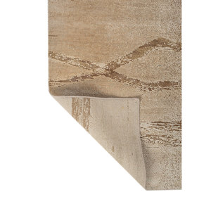 Alfombra de Lana y Seda Entropy Ivory Anudada a Mano AKWS-3035 para Sala de Estar, Pasillo, Diseño Abstracto Rectangular Tipo Rompecabezas para Adolescentes - Product Image 5