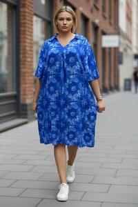 Wholesale Ladies Sweet Elegant Floral Abstract Pattern Knee-Length High Waist Comfortable Daily Outfit Relaxed A-Line Silhouette - Product Image 3