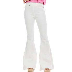 Jeans pour femmes en denim uni, coupe skinny, style bootcut, prix de gros, fabrication sur mesure, nouveau style, meilleur matériau, prix bas - Product Image 1