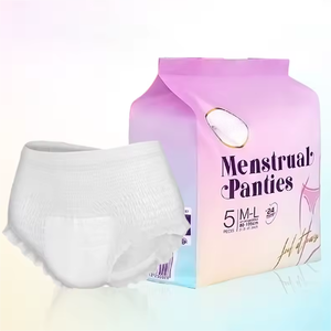 Sous-vêtements menstruels taille haute doux et respirants anti-fuites pour femmes, culottes absorbantes pour flux abondant, protection nocturne - Product Image 2