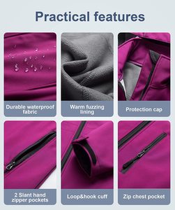 Veste matelassée d'hiver pour homme de haute qualité avec col montant, imperméable, doublure en coton à motifs - Product Image 3