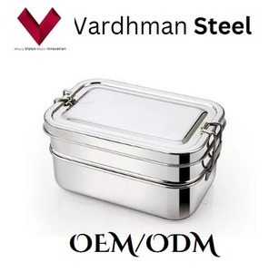 กล่องข้าวสแตนเลสลดราคา, กล่องข้าวเหล็กทรงสี่เหลี่ยม, กล่องข้าวโลหะ, กล่องข้าวทรงสี่เหลี่ยม, กล่องใส่อาหารสแตนเลส - Product Image 4