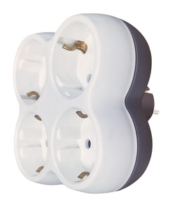 Adattatore a 4 prese, bianco (GSC 103000021) - Product Image 1