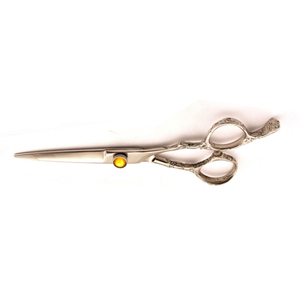 Ciseaux de coiffeur finition miroir avec poignée design fantaisie Ciseaux de coupe de cheveux professionnels en acier inoxydable Poignée ergonomique - Product Image 4