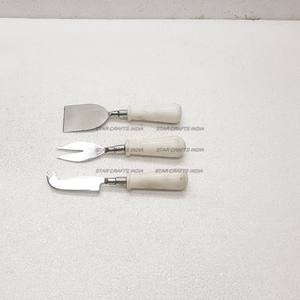 Nuevo estilo decorativo antiguo acabado mango de madera queso juego de cubiertos Royal Home cocina uso mayorista - Product Image 5