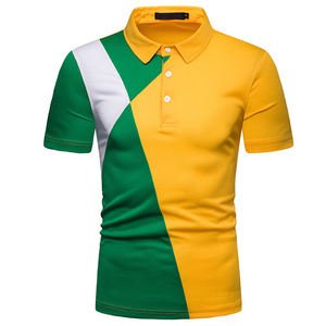 Vente en gros de polos respirants pour hommes avec logo de marque personnalisés polos en polyester à manches courtes à séchage rapide - Product Image 1