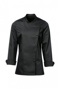 Manteau de chef en poly/coton à manches longues pour femmes veste Logo personnalisé uniforme professionnel culinaire service alimentaire restauration restaurant - Product Image 6