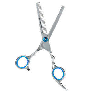 Tijeras de peluquero profesionales de buena calidad, corte de pelo de acero 440c, cuchillas afiladas, logotipo personalizado, Cara de pie - Product Image 1