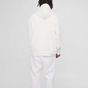 Haute qualité automne hommes lavage à l'acide 100% coton pull à capuche avec Logo personnalisé en détresse broderie sweat à capuche - Product Image 3