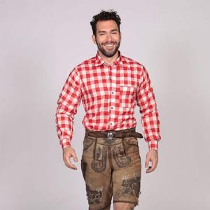 Camisas de algodón Oktoberfest para hombre, camisas bávaras de tela ligera y transpirable, camisas bávaras de precio muy barato - Product Image 1