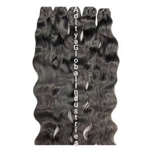 มัดผมเรมีจากอินเดียแบบธรรมชาติผมต่อ100% ผมมนุษย์ยังไม่ผ่านกระบวนการผมชาวอินเดียคุณภาพสูง - Product Image 1