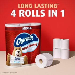 For Ultra Strong Eco-Friendly Antibacterial Washable Disposable Soft <b>Toilet</b> Paper 6 Mega <b>Rolls</b> (<b>24</b> Regular <b>Rolls</b>) - Product Image 4