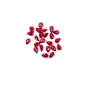 Natural Bangkok Ruby <b>Beads</b> Calibrated Pears 6x9mm 7x10mm Faceted Brilliant Oval Cut Fine Quality Loose Gemstone Heat Treated <b>Red</b> - Product Image 4