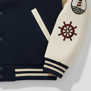 Chaqueta Varsity Personalizada con Bordado Chenille, Chaqueta Universitaria Vintage para Hombre, Chaqueta Letterman con Botones para Hombre - Product Image 3
