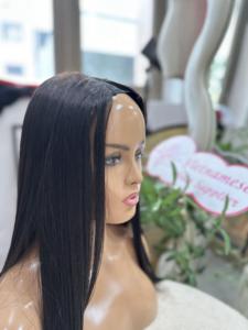 วิกผมชาวบราซิลแท้แบบมีโครงด้านหน้าเป็นเส้นผม V สีน้ำตาลเข้มสำหรับวิกผมแท้แบบบราซิล - Product Image 3