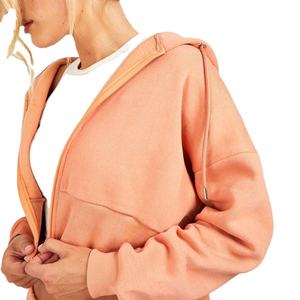 Top qualité surdimensionné 100% coton éponge française en détresse broderie Patch survêtement Vintage lavage à l'acide femmes survêtement - Product Image 4