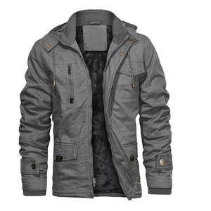 Streetwear d'hiver de qualité supérieure pour hommes, veste à capuche chaude, coupe-vent, veste personnalisée à la mode - Product Image 1